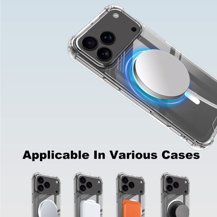 Защитный чехол IMAK Space Shield MagSafe для Apple iPhone 17 Pro Max - Transparent: фото 8 из 9