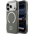 Захисний чохол Karl Lagerfeld IML KL Script Logo MagSafe для iPhone 17 Pro (KLHMP17L5HSKMEDK) - Black (422729B)