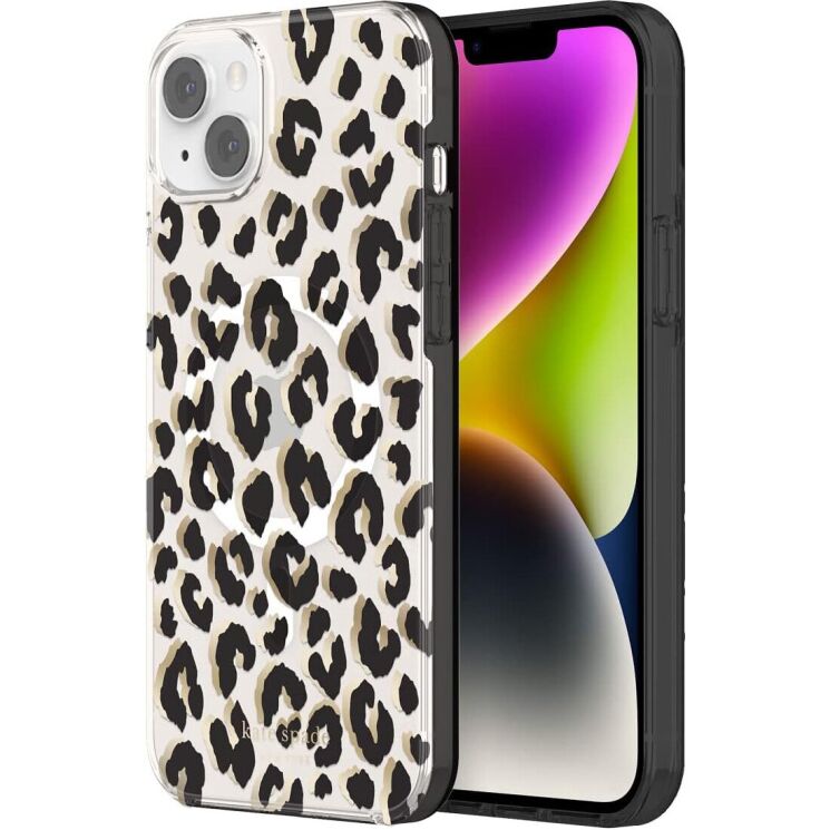 Защитный чехол Kate Spade NY Protective Hardshell Magsafe для Apple iPhone 14 Plus - Leopard: фото 1 из 6