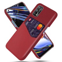 Захисний чохол KSQ Business Pocket для Realme 7 Pro - Red: фото 1 з 4