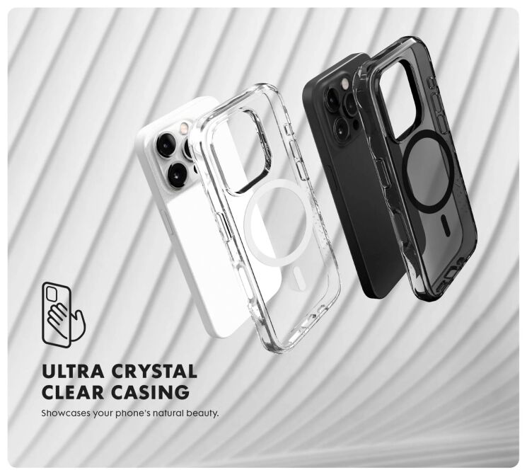 Защитный чехол Laut CRYSTAL MATTER X для Apple iPhone 16 Pro - Crystal: фото 9 из 9