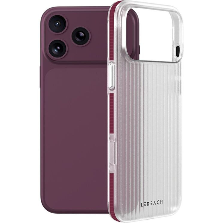Захисний чохол LEREACH TOC Series для iPhone 18 Pro Max / 17 Pro Max - Dark Cherry: фото 1 з 11