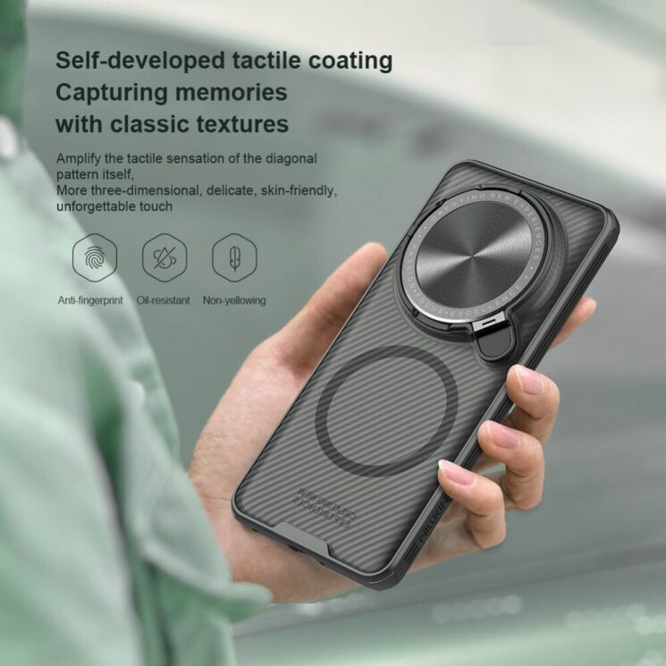 Защитный чехол NILLKIN CamShield Prop Magnetic (Clear Version) для Xiaomi 15 Ultra - Black: фото 8 из 18