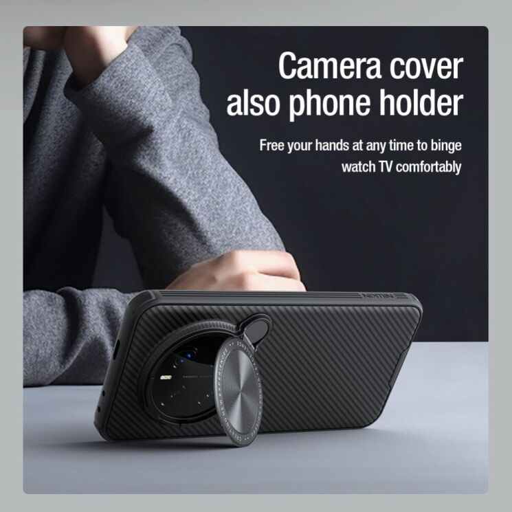 Захисний чохол NILLKIN CamShield Prop Magnetic для Honor Magic 7 Pro - Black: фото 9 з 19