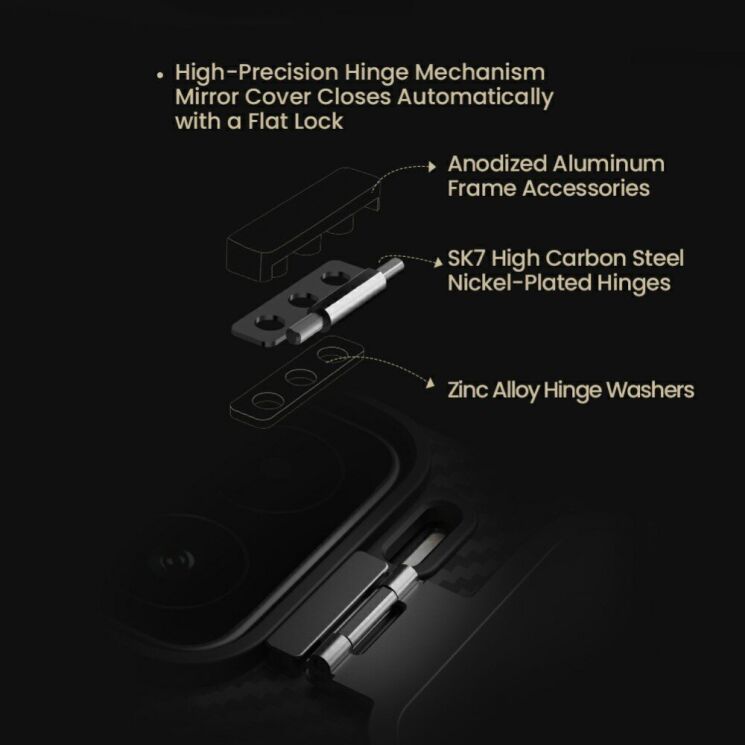 Защитный чехол NILLKIN CarboProp Magnetic для Xiaomi 15 - Black: фото 8 из 11