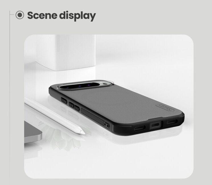 Защитный чехол NILLKIN Super Frosted Shield Pro для Google Pixel 10 Pro XL - Black: фото 17 из 18