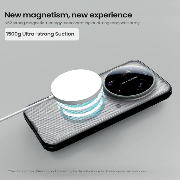 Защитный чехол NILLKIN Super Frosted Shield Pro Magnetic для Xiaomi 17 Ultra - Transparent Black: фото 12 из 16