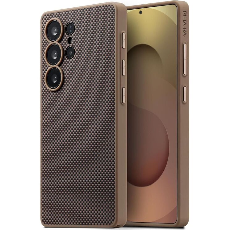 Защитный чехол Pitaka PinButton Case для Samsung Galaxy S25 Ultra (S938) PBS2502U - Black / Gold: фото 1 из 11