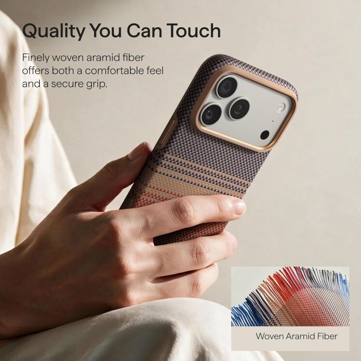 Захисний чохол Pitaka Summa Case для iPhone 18 Pro (KI1802SP) - Sunset: фото 12 з 13