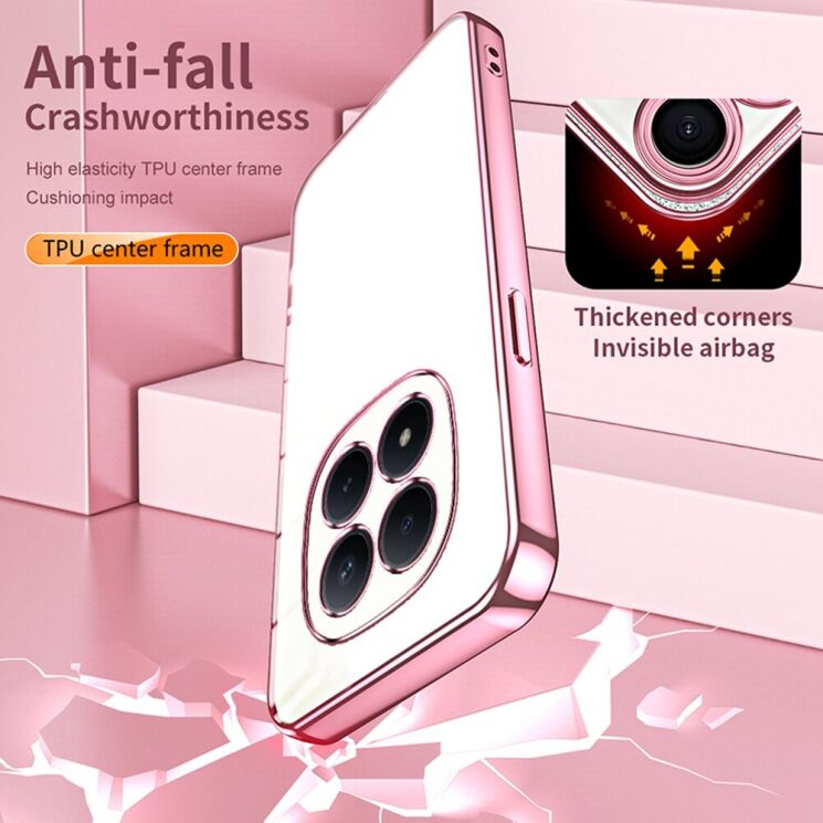 Защитный чехол Reframe Electroplating Frame для Xiaomi Redmi Note 15 Pro - Pink: фото 7 из 7