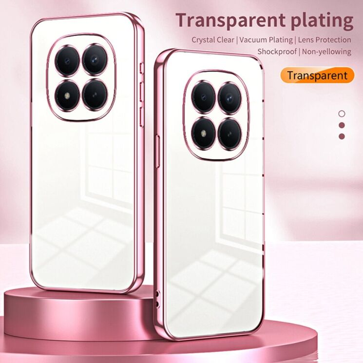 Защитный чехол Reframe Electroplating Frame для Xiaomi Redmi Note 15 Pro - Pink: фото 3 из 7