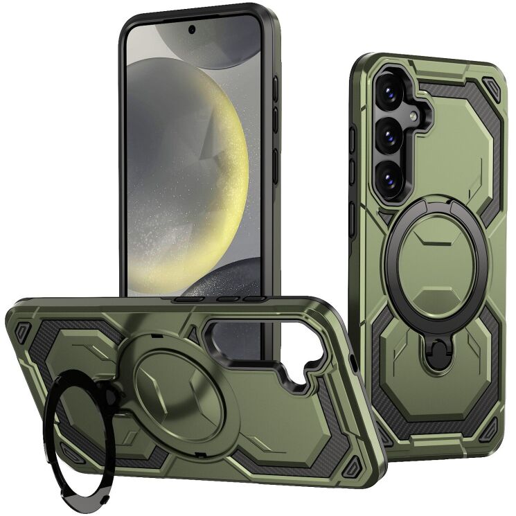 Защитный чехол Reframe Hybrid Magnetic для Samsung Galaxy S24 Plus (S926) - Green (347074G) Защитный чехол Reframe Hybrid Magnetic для Samsung Galaxy S24 Plus (S926) - Green: фото 1 из 7