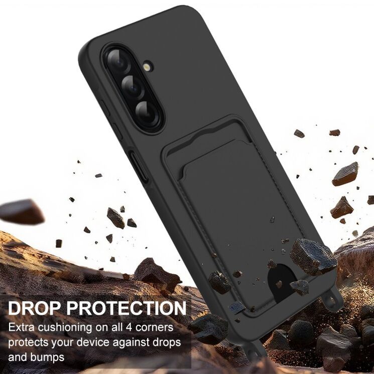 Захисний чохол Reframe Silicone Holder для Samsung Galaxy A17 (A175) - Black: фото 5 з 7