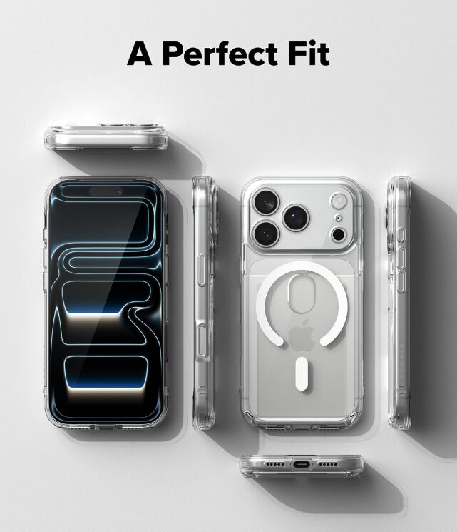 Защитный чехол Ringke Fusion Card Magnetic для iPhone 17 Pro (8800328818682) - Clear: фото 13 из 19