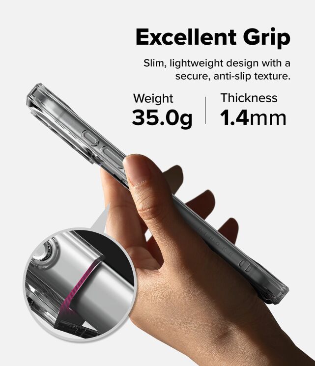 Защитный чехол Ringke Fusion Card Magnetic для iPhone 17 Pro (8800328818682) - Clear: фото 6 из 19