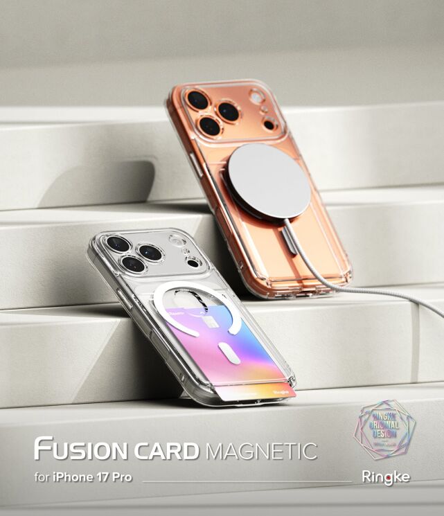 Защитный чехол Ringke Fusion Card Magnetic для iPhone 17 Pro (8800328818682) - Clear: фото 2 из 19