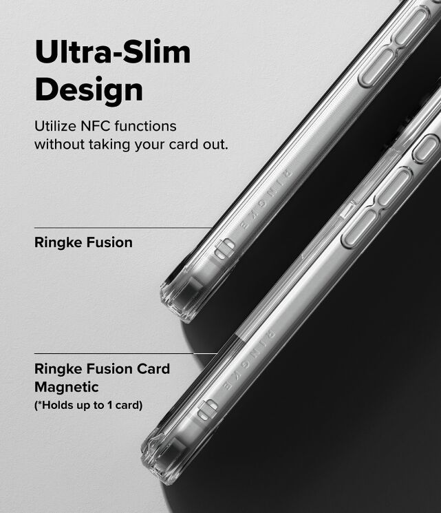 Защитный чехол Ringke Fusion Card Magnetic для iPhone 17 Pro (8800328818682) - Clear: фото 5 из 19