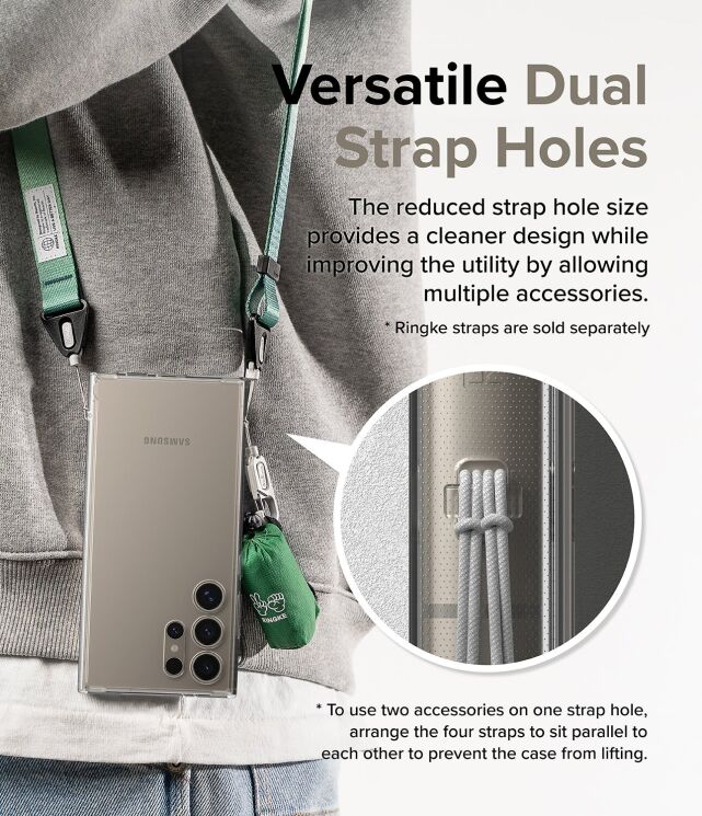 Захисний чохол Ringke Fusion для Samsung Galaxy S24 Ultra (S928) 8809961783524 - Clear: фото 13 з 14