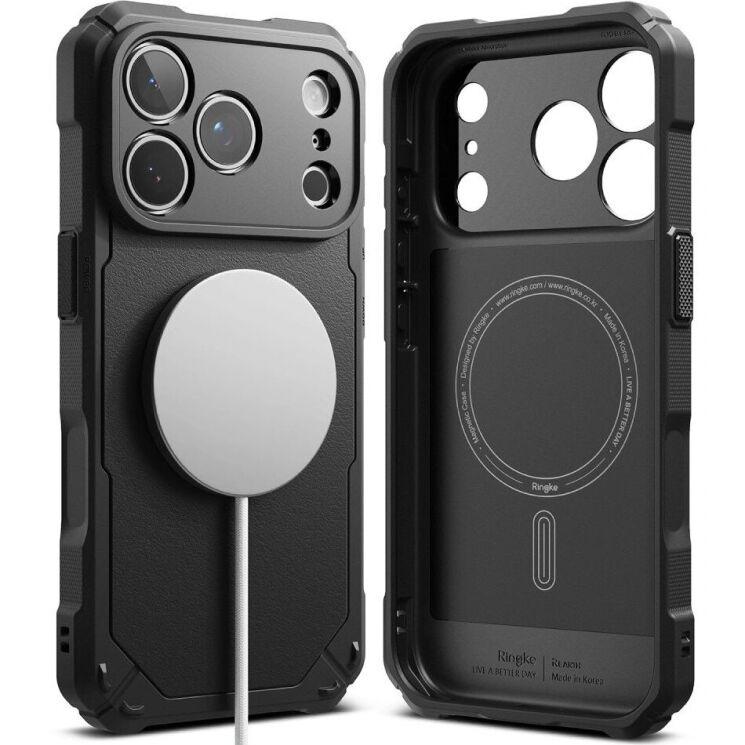 Защитный чехол Ringke Rugged Gear Magnetic для iPhone 18 Pro (8800380463295) - Black (423775B) Защитный чехол Ringke Rugged Gear Magnetic для iPhone 18 Pro (8800380463295) - Black: фото 2 из 19