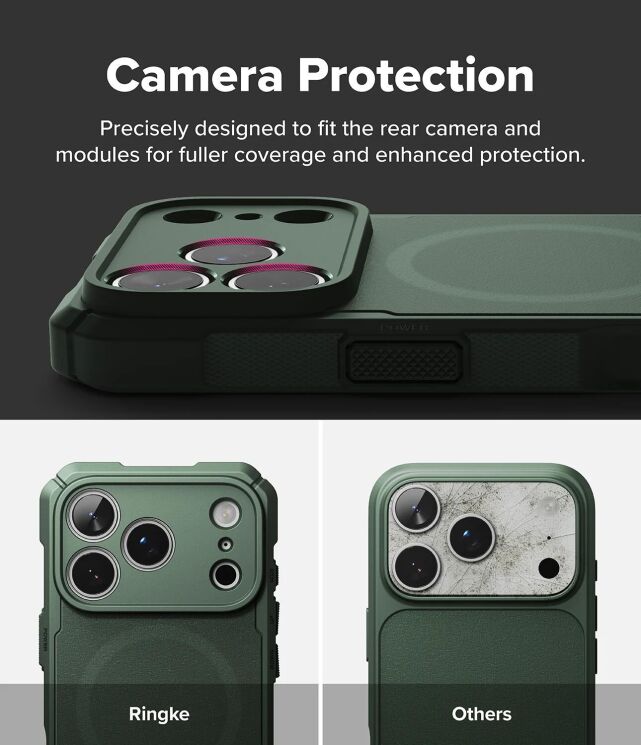 Защитный чехол Ringke Rugged Gear Magnetic для iPhone 18 Pro (8800380463325) - Dark Green (423775DG) Защитный чехол Ringke Rugged Gear Magnetic для iPhone 18 Pro (8800380463325) - Dark Green: фото 11 из 16