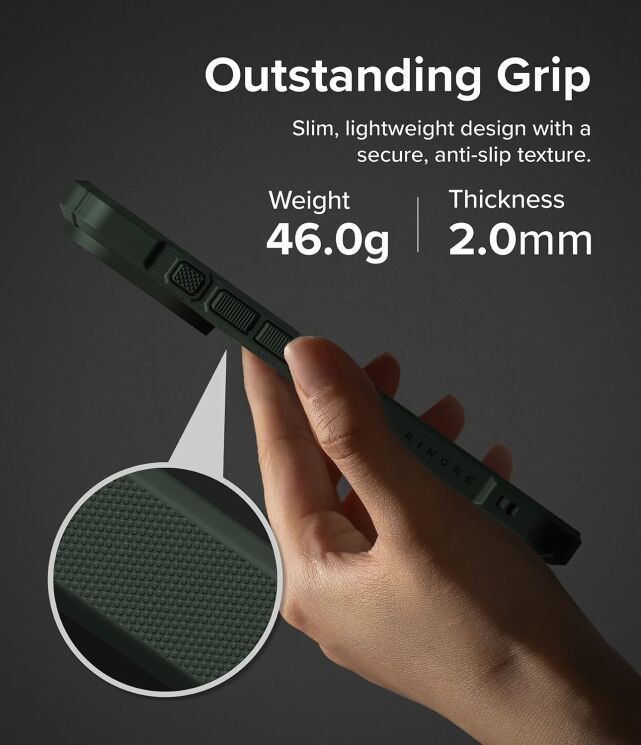 Защитный чехол Ringke Rugged Gear Magnetic для iPhone 18 Pro (8800380463325) - Dark Green (423775DG) Защитный чехол Ringke Rugged Gear Magnetic для iPhone 18 Pro (8800380463325) - Dark Green: фото 9 из 16