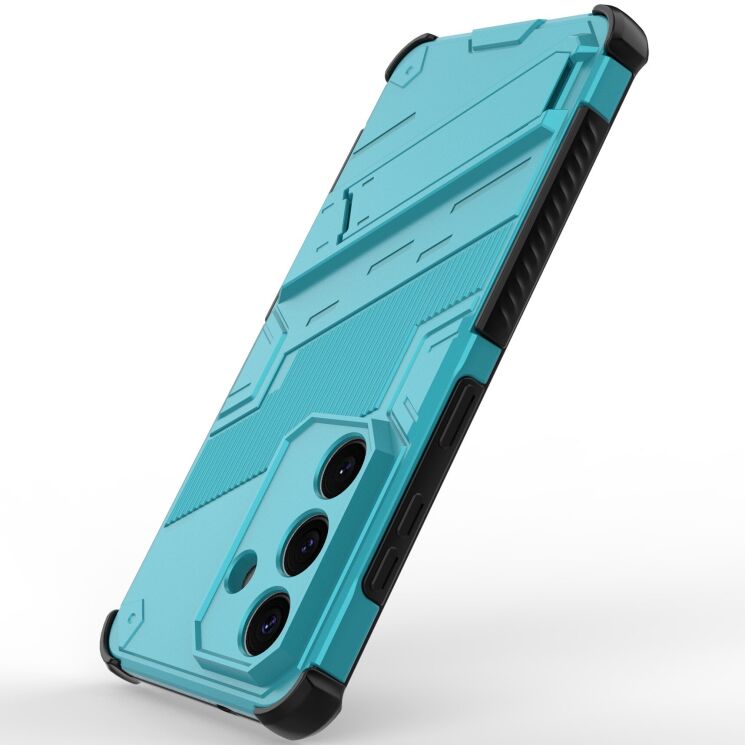 Захисний чохол з підставкою Deexe Bibercas для Samsung Galaxy S26 Plus (S947) - Baby Blue: фото 3 з 9