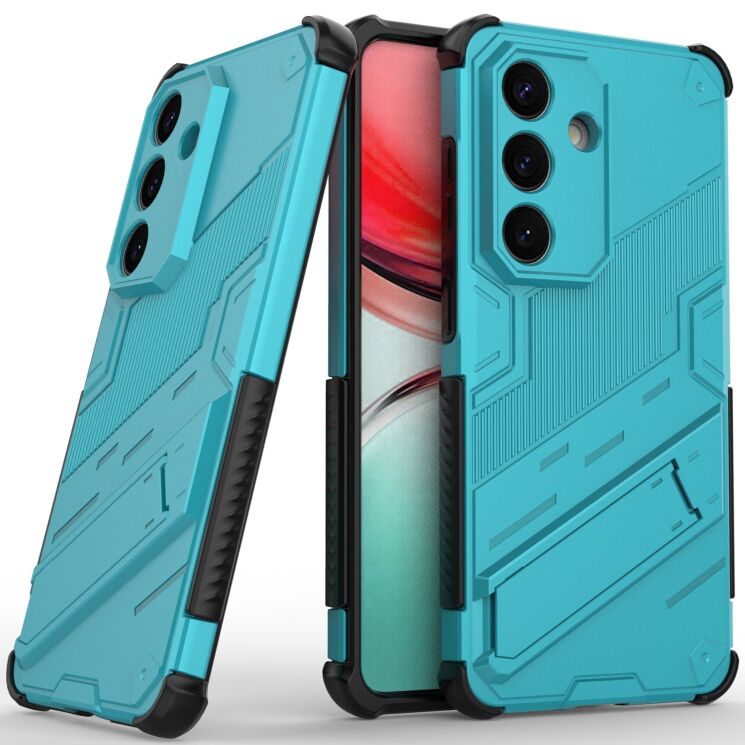 Захисний чохол з підставкою Deexe Bibercas для Samsung Galaxy S26 Plus (S947) - Baby Blue: фото 4 з 9