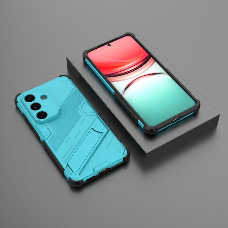 Захисний чохол з підставкою Deexe Bibercas для Samsung Galaxy S26 Plus (S947) - Baby Blue: фото 6 з 9