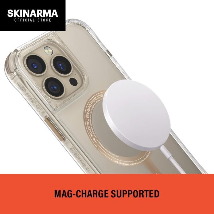 Защитный чехол SKINARMA SAIDO PRIME Mag-Charge для Apple iPhone 16 Pro - Titanium: фото 9 из 12