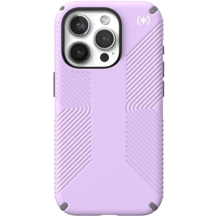 Захисний чохол Speck Presidio2 Grip MagSafe для Apple iPhone 15 Pro (150575-9979) - Spring Purple: фото 2 з 10