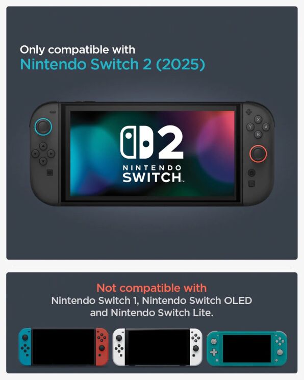 Захисний чохол Spigen Rugged Armor (FC) для Nintendo Switch 2 (ACS09075) - Matte Black: фото 11 з 16