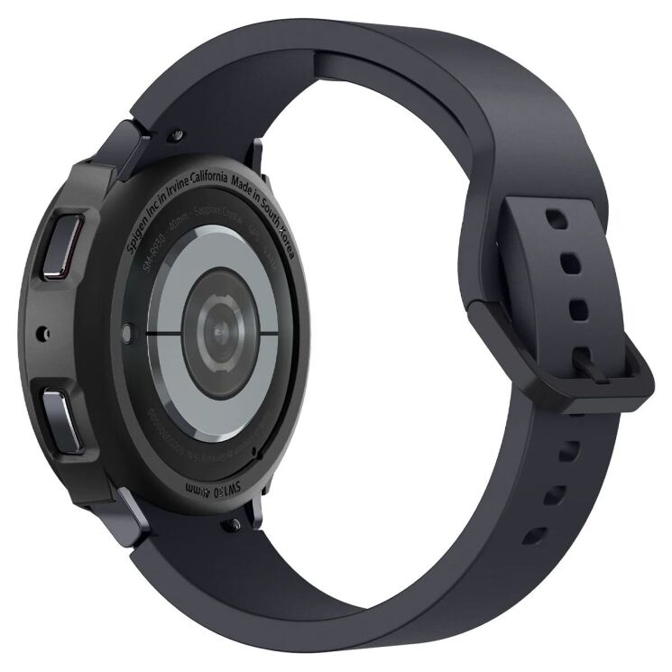 Защитный чехол Spigen (SGP) Liquid Air Case для Samsung Galaxy Watch 6 (40mm) - Matte Black: фото 7 из 18