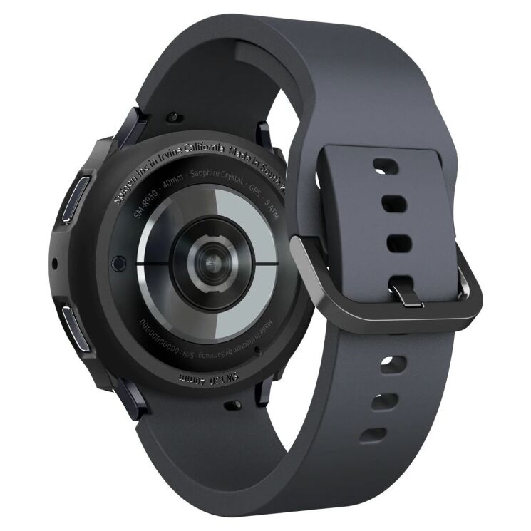 Защитный чехол Spigen (SGP) Liquid Air Case для Samsung Galaxy Watch 6 (40mm) - Matte Black: фото 8 из 18