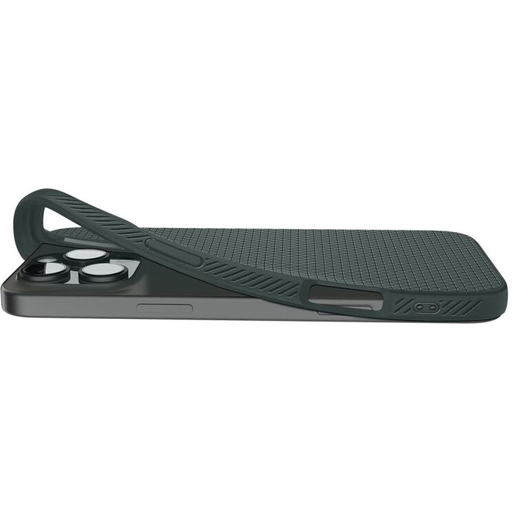 Защитный чехол Spigen (SGP) Liquid Air для Apple iPhone 16 Pro - Abyss Green: фото 10 из 16
