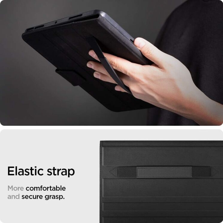 Защитный чехол Spigen (SGP) Liquid Air Folio для Apple iPad Air 4 / 5 10.9 (2020/2022) ACS02246 - Black: фото 18 из 21