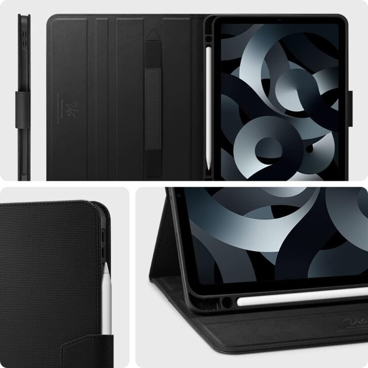 Защитный чехол Spigen (SGP) Liquid Air Folio для Apple iPad Air 4 / 5 10.9 (2020/2022) ACS02246 - Black: фото 17 из 21