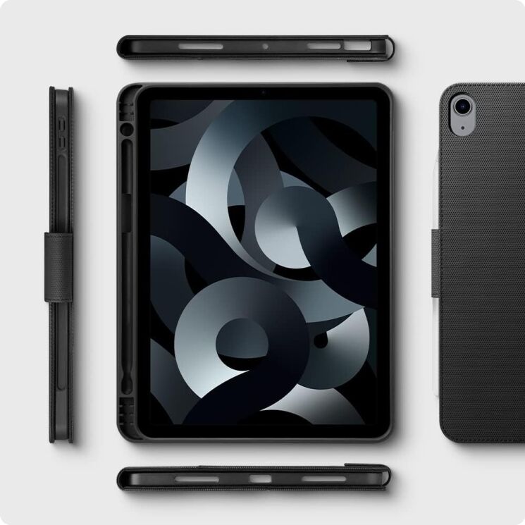 Защитный чехол Spigen (SGP) Liquid Air Folio для Apple iPad Air 4 / 5 10.9 (2020/2022) ACS02246 - Black: фото 21 из 21