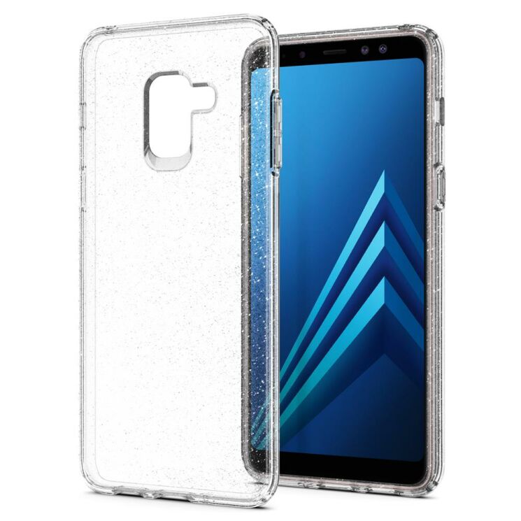 Защитный чехол Spigen SGP Liquid Crystal Glitter для Samsung Galaxy A8 (A530) - Crystal Quartz: фото 2 из 8