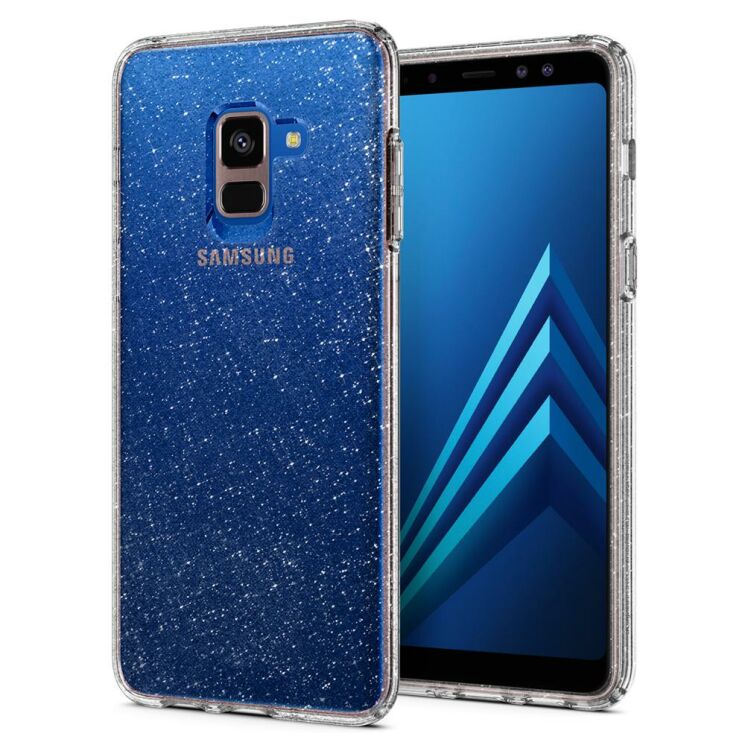 Защитный чехол Spigen SGP Liquid Crystal Glitter для Samsung Galaxy A8 (A530) - Crystal Quartz: фото 1 из 8