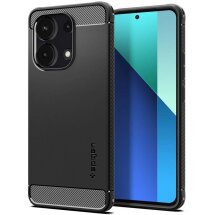 Защитный чехол Spigen (SGP) Rugged Armor для Xiaomi Redmi Note 13 - Matte Black: фото 1 из 16