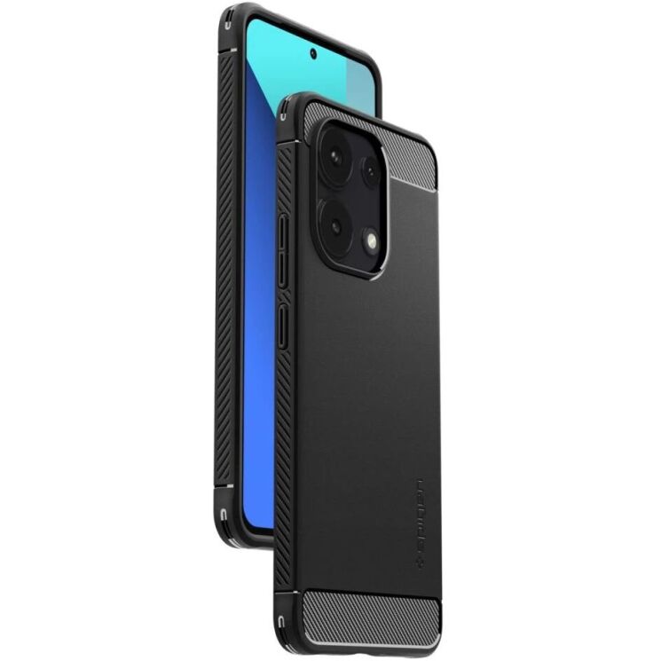 Захисний чохол Spigen (SGP) Rugged Armor для Xiaomi Redmi Note 13 - Matte Black: фото 5 з 16