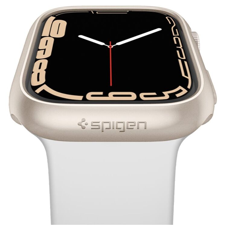 Захисний чохол Spigen (SGP) Thin Fit (FW) для Apple Watch 41 mm (7 / 8 / 9 Series) - Starlight: фото 6 з 16