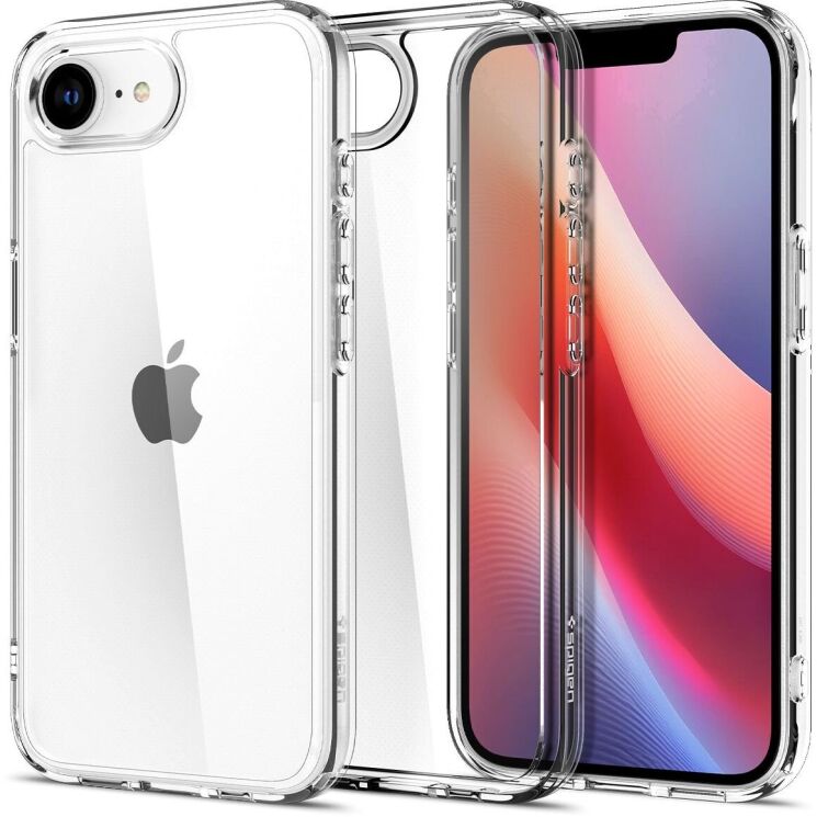 Защитный чехол Spigen (SGP) Ultra Hybrid для Apple iPhone 16e (ACS09160) - Crystal Clear: фото 1 из 15
