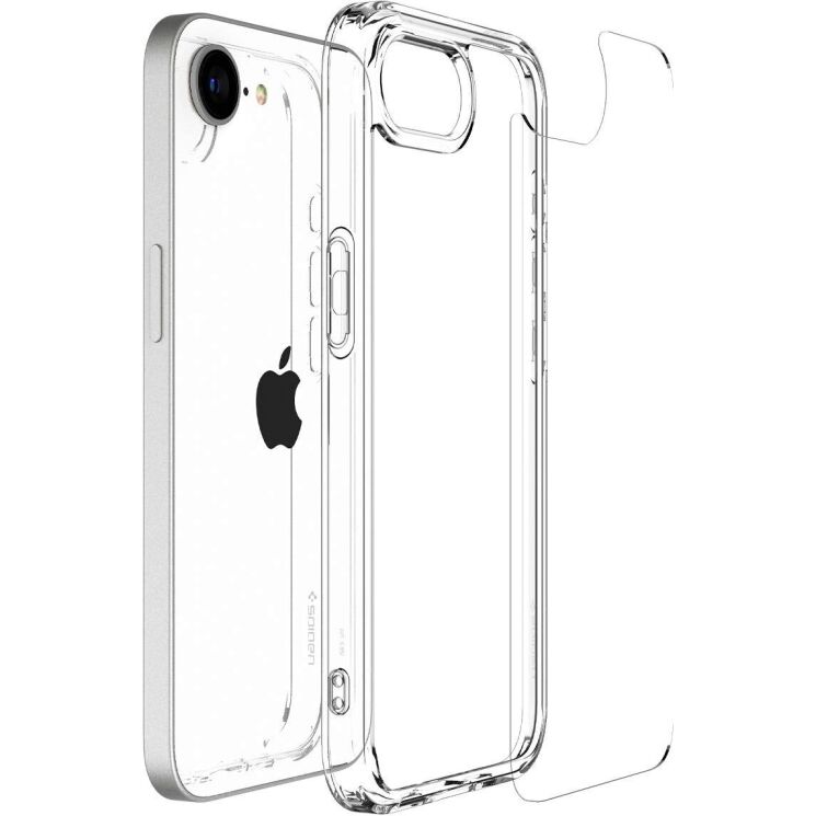 Защитный чехол Spigen (SGP) Ultra Hybrid для Apple iPhone 16e (ACS09160) - Crystal Clear: фото 4 из 15