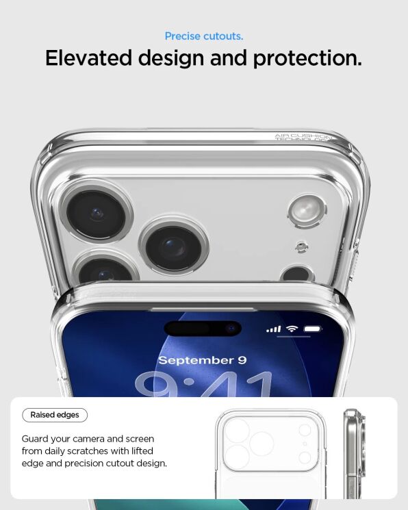 Защитный чехол Spigen Ultra Hybrid T MagFit для iPhone 17 Pro Max (ACS10474) - Glossy Orange: фото 13 из 15