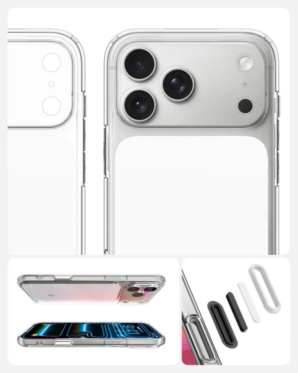 Защитный чехол Spigen Ultra Hybrid T MagFit для iPhone 17 Pro Max (ACS10474) - Glossy Orange: фото 11 из 15