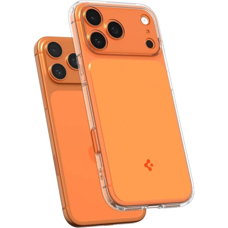 Защитный чехол Spigen Ultra Hybrid T MagFit для iPhone 17 Pro Max (ACS10474) - Glossy Orange: фото 5 из 15