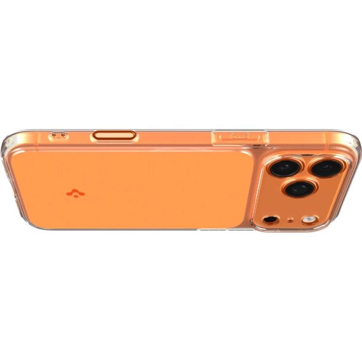 Защитный чехол Spigen Ultra Hybrid T MagFit для iPhone 17 Pro Max (ACS10474) - Glossy Orange: фото 7 из 15