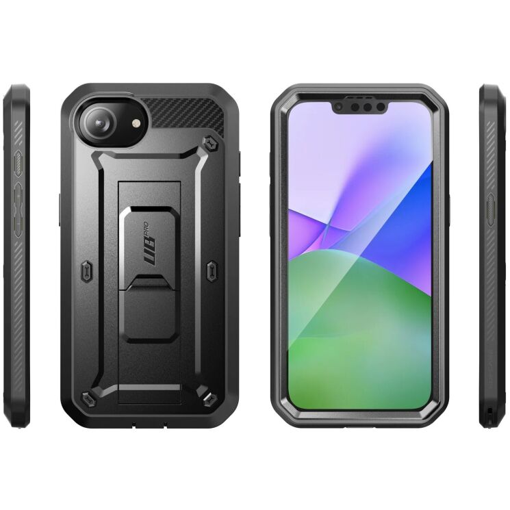 Защитный чехол Supcase Unicorn Beetle Pro Rugged Case для Apple iPhone 16e (843439157088) - Black: фото 4 из 10