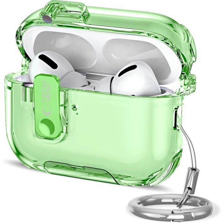 Защитный чехол Tech-Protect Bounce Pro для AirPods Pro 3 - Matcha Green: фото 1 из 12